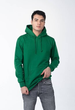 Светло-зелёное мужское худи